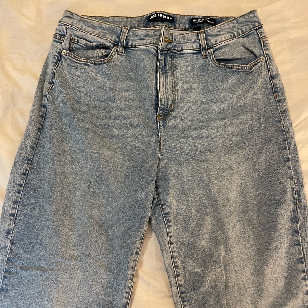 Joe Fresh High-Rise Straight-Leg Jeans - Size 16W